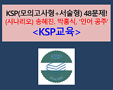 인어 공주(송혜진. 박흥식)-48문제(1차. 서술형 포함)