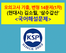 삼수갑산-차안서선생삼수갑산운(김소월)-문제 모음 16제(1차)