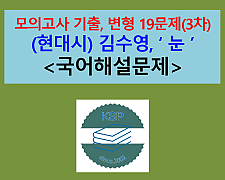 눈(김수영)-문제 모음 19제(3차)