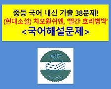 빨간 호리병박(차오원쉬엔)-기출 38문제(2015 개정 중등 국어 비상)